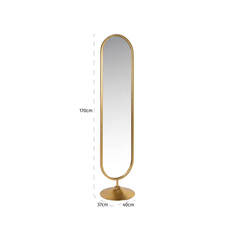- Spiegel Moya op standaard (Gold)