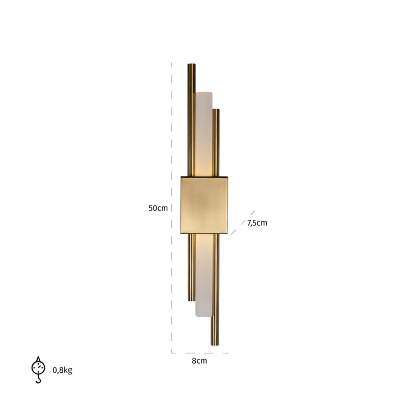- Wandlamp Mylas gold (Gold)