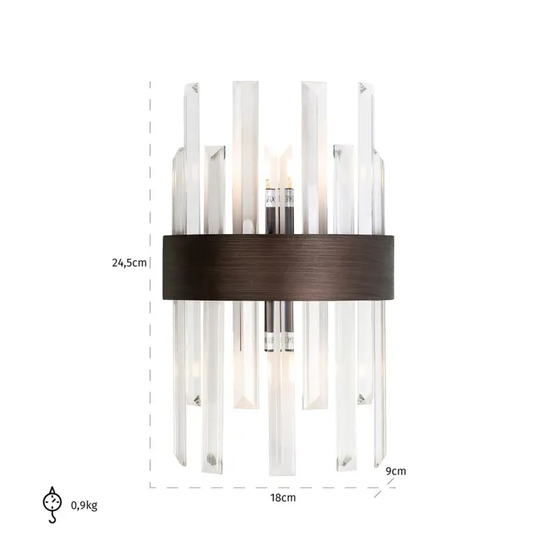 - Wandlamp Avan (Bronze)