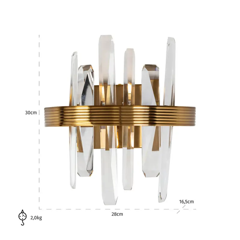 - Wandlamp Brigh (Gold)