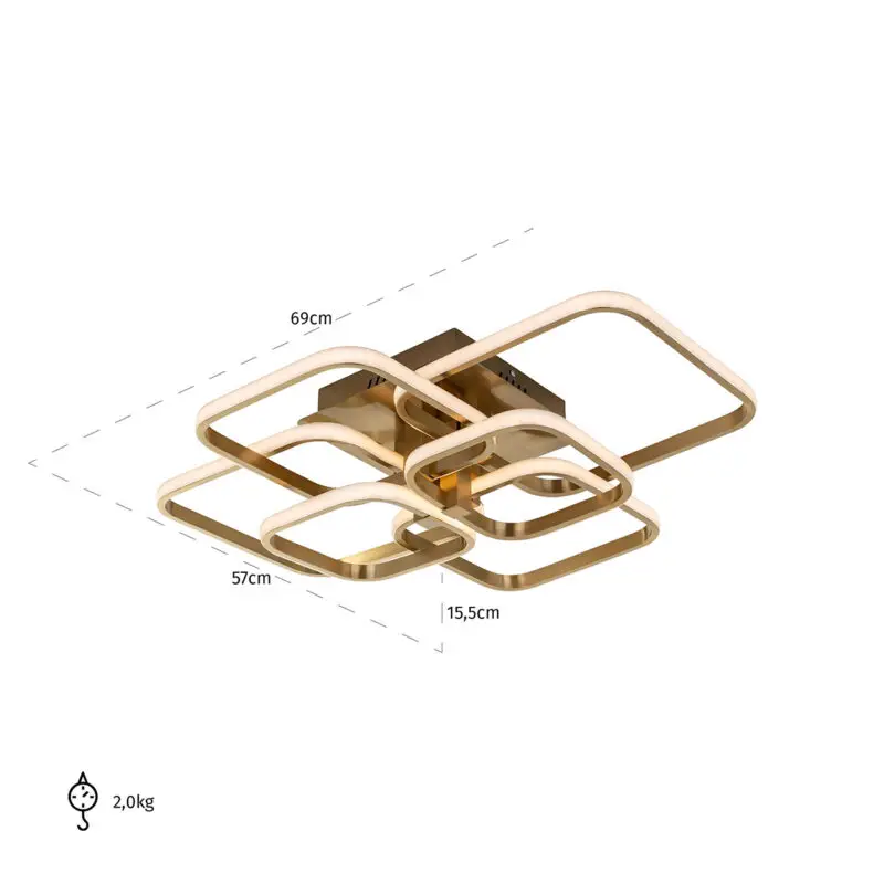 - Plafondlamp Cailey (Brushed Gold)