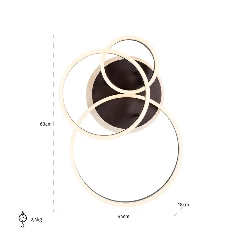 - Plafondlamp Mosa (Bronze)