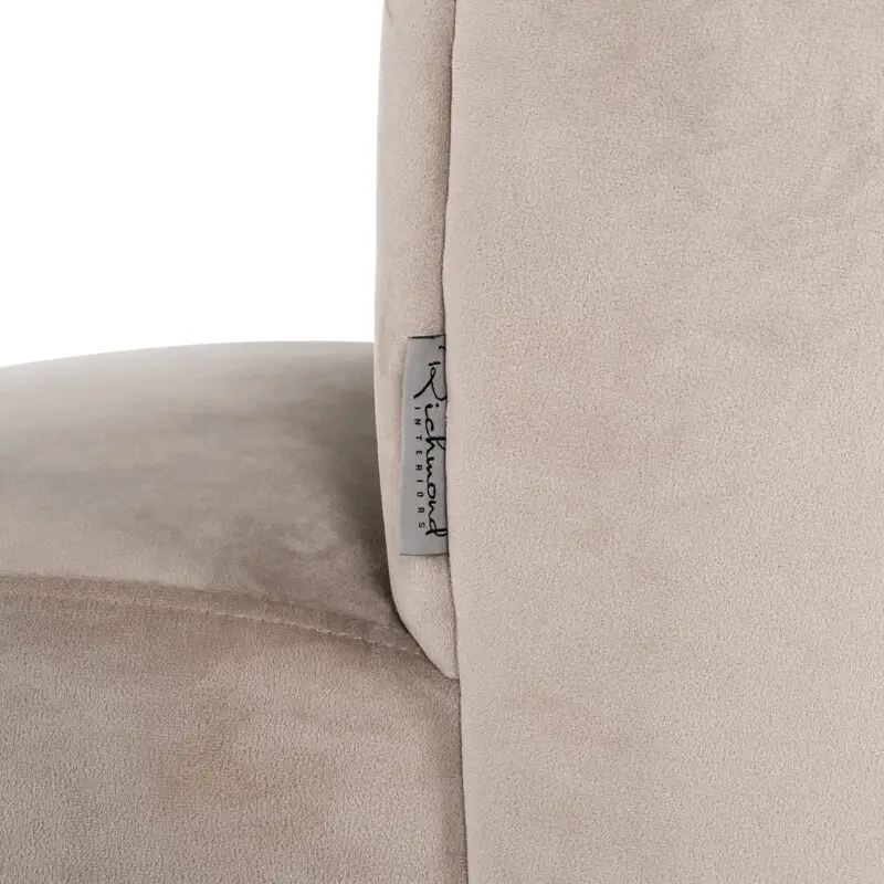 - Stoel Pippa khaki velvet / black (Quartz Khaki 903)