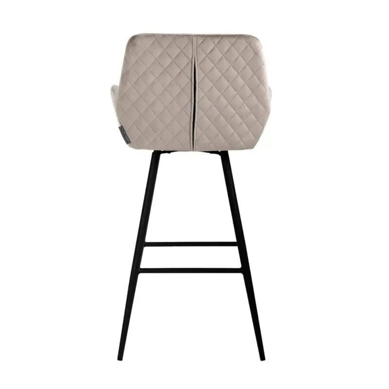 - Barstoel Linsey draaibaar khaki velvet (Quartz Khaki 903)