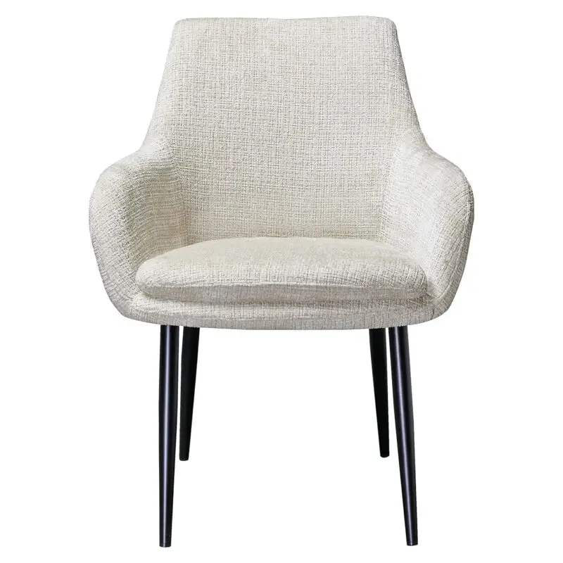 - Eetkamerstoel Chrissy beige chenille (Niagara 902 beige Chenille)