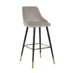 - Barstoel Imani khaki velvet (Quartz Khaki 903)