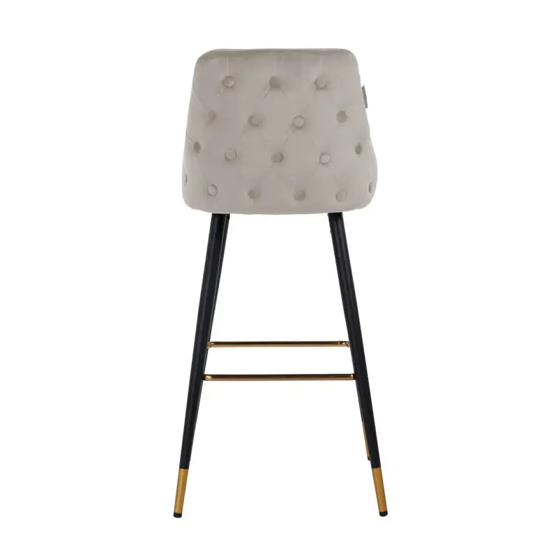 - Barstoel Imani khaki velvet (Quartz Khaki 903)