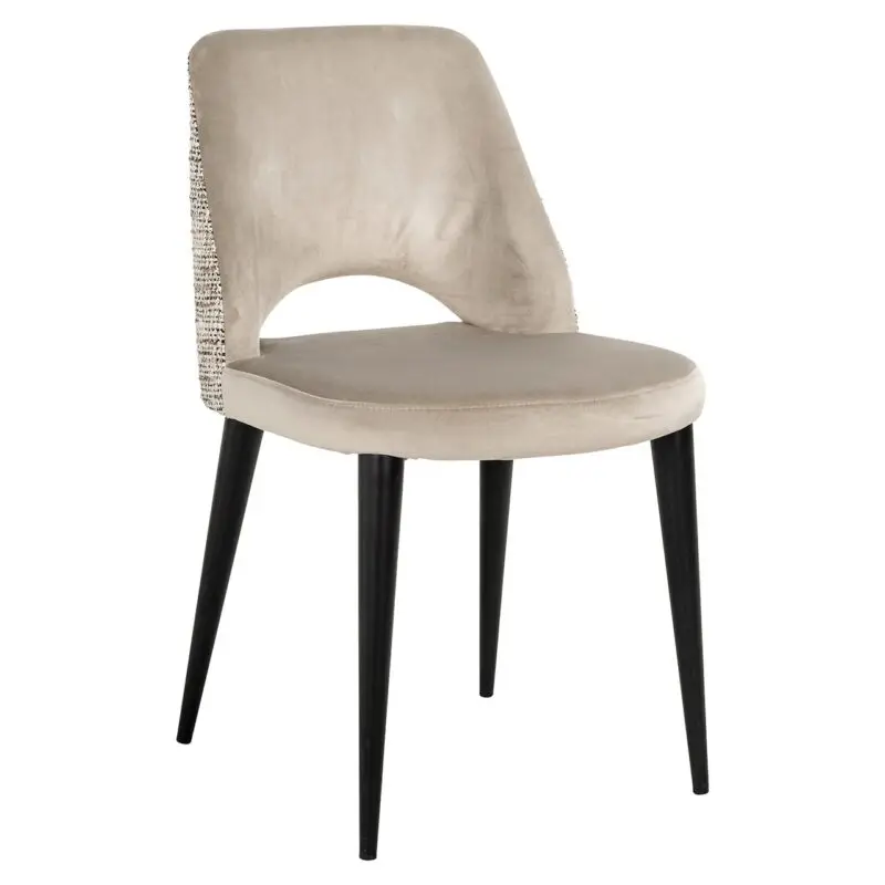 - Chair Tabitha trendy nature / quartz khaki fire retardant (Be Trendy 01 Nature)
