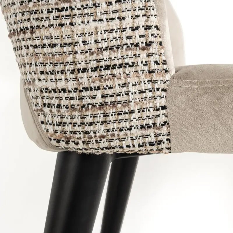 - Chair Tabitha trendy nature / quartz khaki fire retardant (Be Trendy 01 Nature)