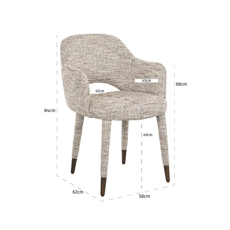 - Eetkamerstoel Donnatella trendy nature (Be Trendy 01 Nature)