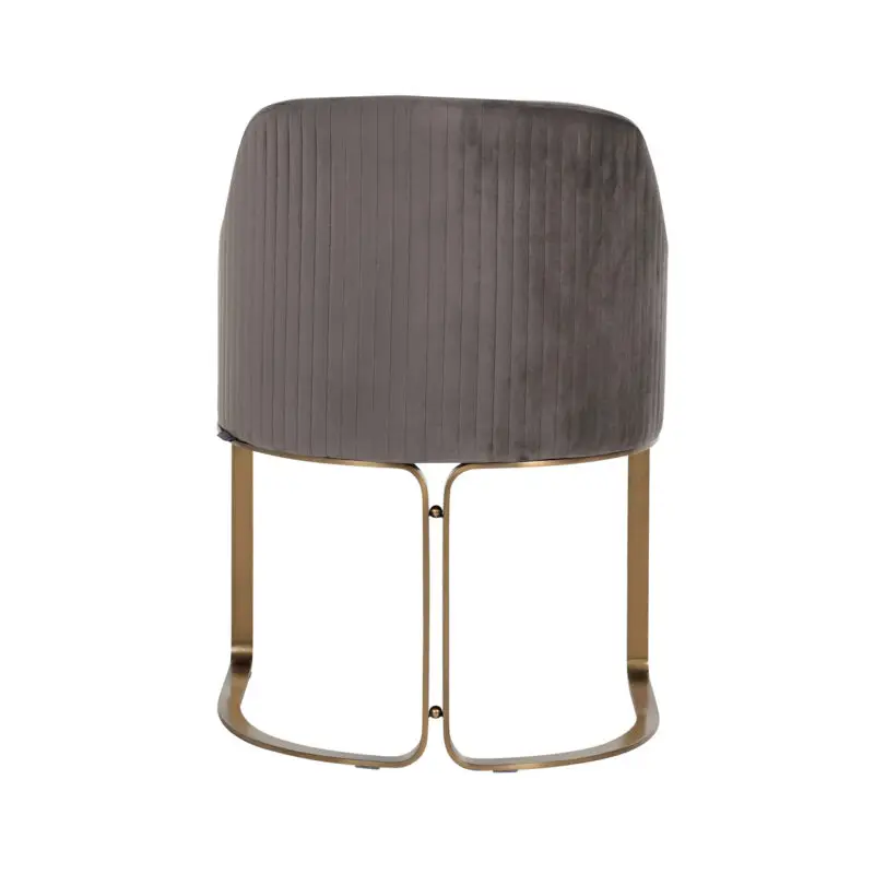 - Stoel Hadley stone velvet / brushed gold (Quartz Stone 101)