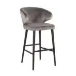 - Barstoel Indigo stone velvet (Quartz Stone 101)