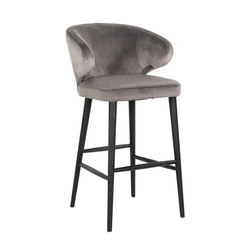 - Barstoel Indigo stone velvet (Quartz Stone 101)