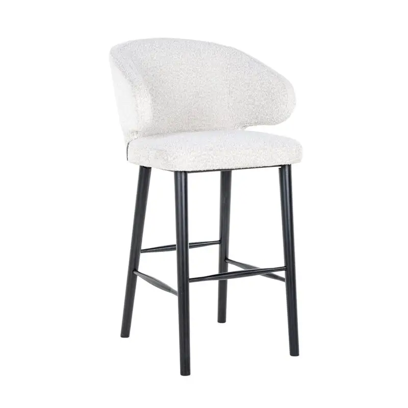 - Barstoel Indigo white bouclé (Copenhagen 900 Bouclé White)