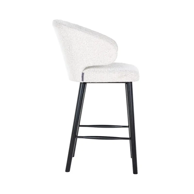 - Barstoel Indigo white bouclé (Copenhagen 900 Bouclé White)