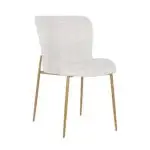 - Stoel Odessa white bouclé / brushed gold (Copenhagen 900 Bouclé White)