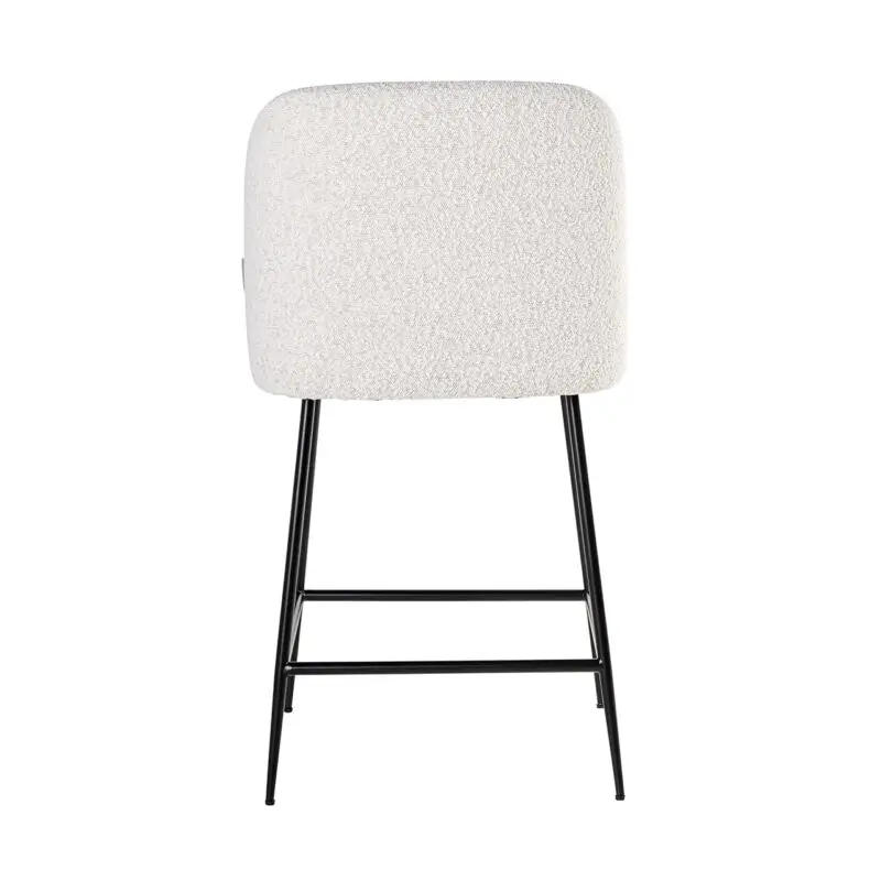 - Counterstoel Pullitzer white bouclé / black (Copenhagen 900 Bouclé White)