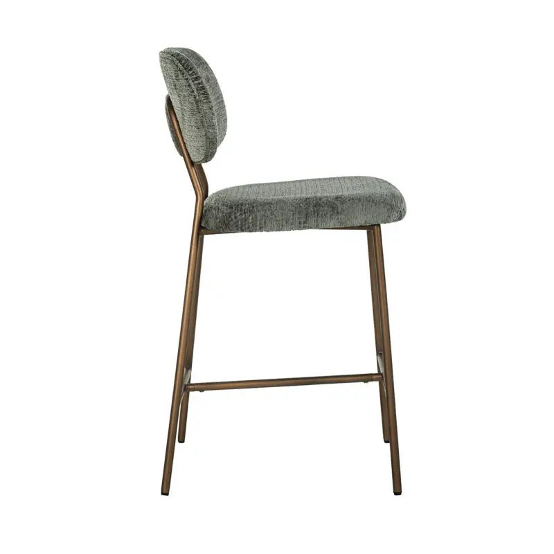 - Counterstoel Xenia thyme fusion / brushed gold legs (Fusion thyme 206)