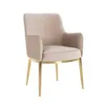 - Stoel Breeze khaki velvet / brushed gold fire retardant (FR-Quartz 903 Khaki)