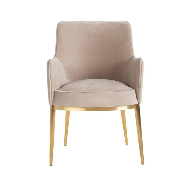- Stoel Breeze khaki velvet / brushed gold fire retardant (FR-Quartz 903 Khaki)