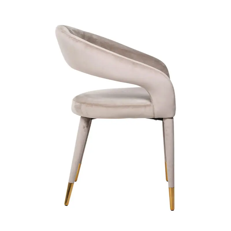 - Stoel Gia khaki velvet fire retardant (FR-Quartz 903 Khaki)