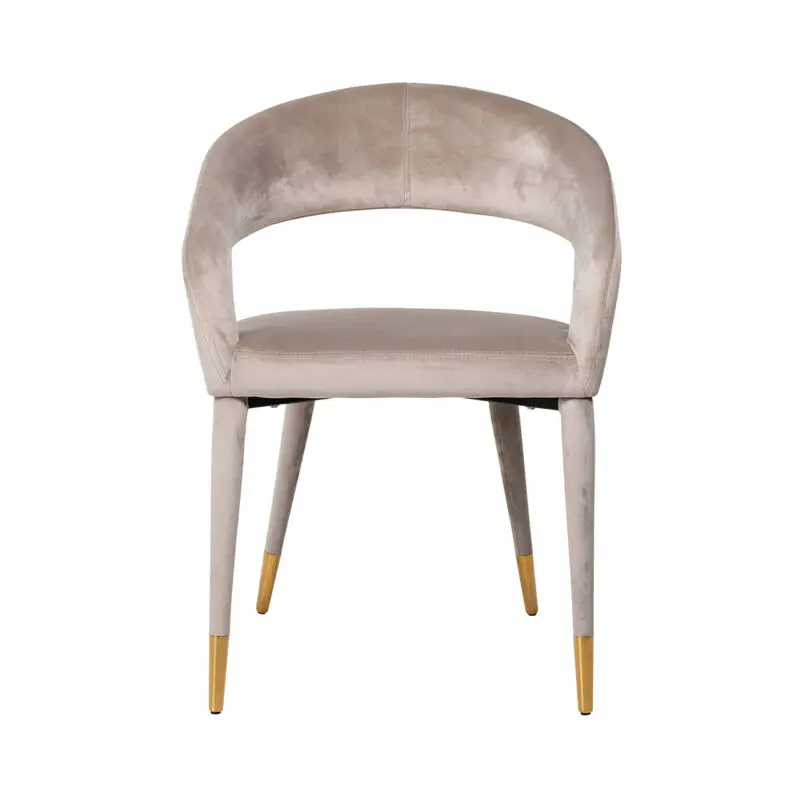 - Stoel Gia khaki velvet fire retardant (FR-Quartz 903 Khaki)