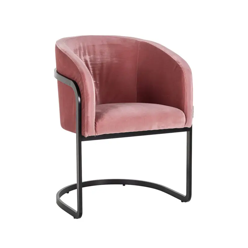 - Stoel Chiara blush velvet (Genova 706  Blush)