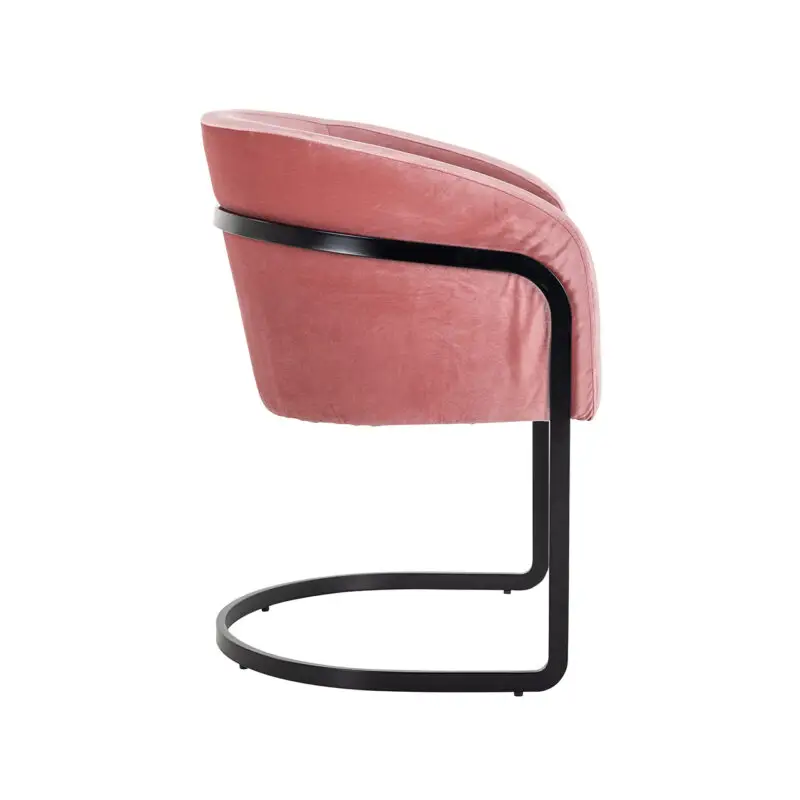 - Stoel Chiara blush velvet (Genova 706  Blush)