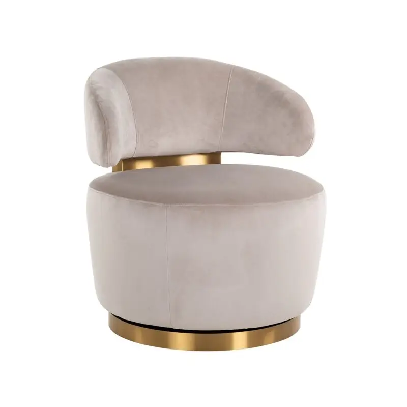 - Draaifauteuil Maxime khaki velvet (Quartz Khaki 903)