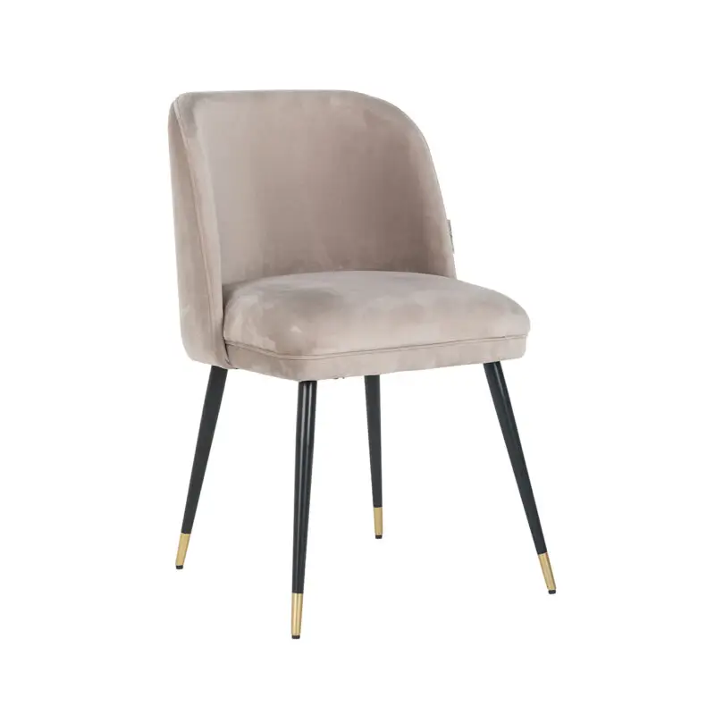 - Stoel Alicia khaki velvet fire retardant (FR-Quartz 903 Khaki)