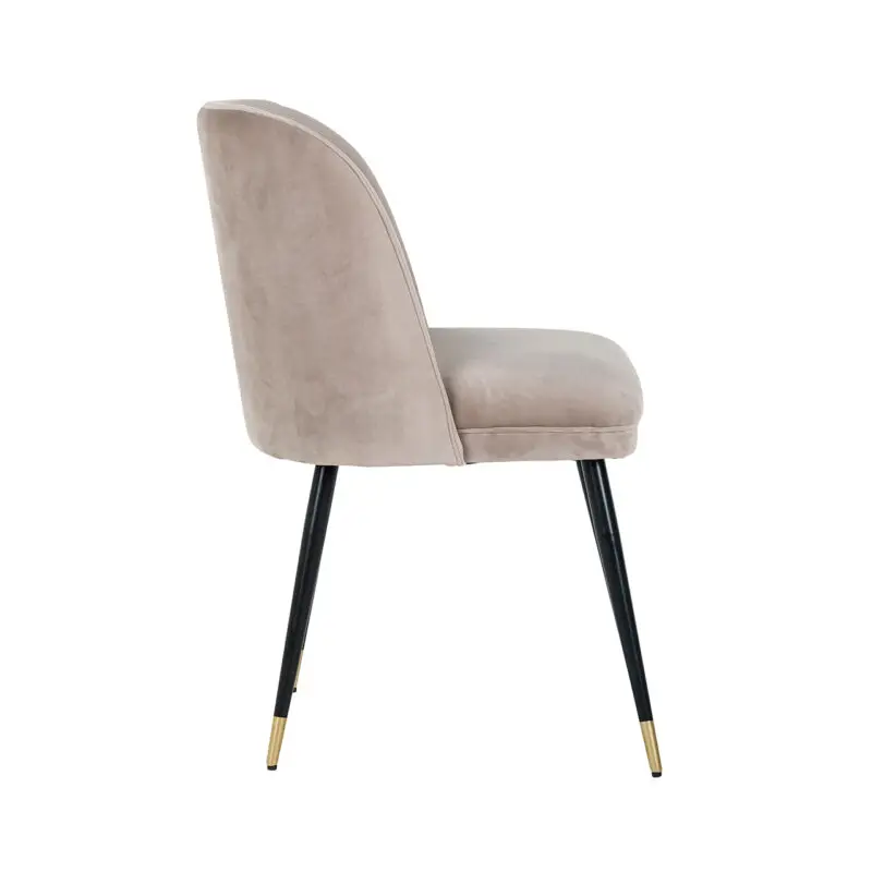 - Stoel Alicia khaki velvet fire retardant (FR-Quartz 903 Khaki)