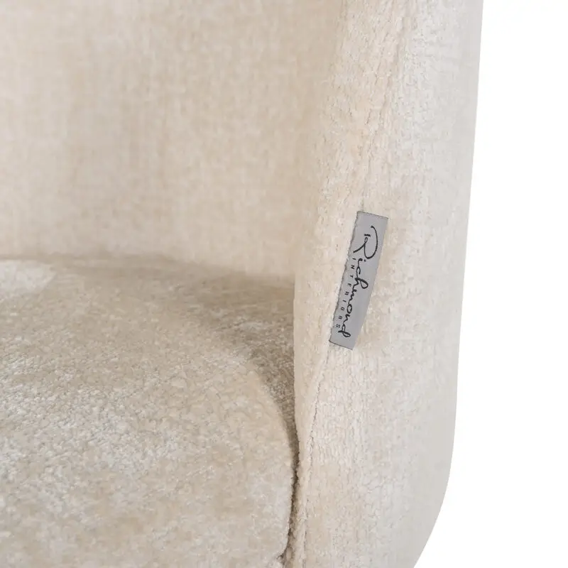 - Stoel Alicia white chenille fire retardant (FR-Bergen 900 white chenille)