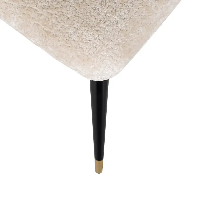 - Stoel Alicia white chenille fire retardant (FR-Bergen 900 white chenille)