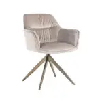 - Draaistoel Aline khaki velvet fire retardant (FR-Quartz 903 Khaki)