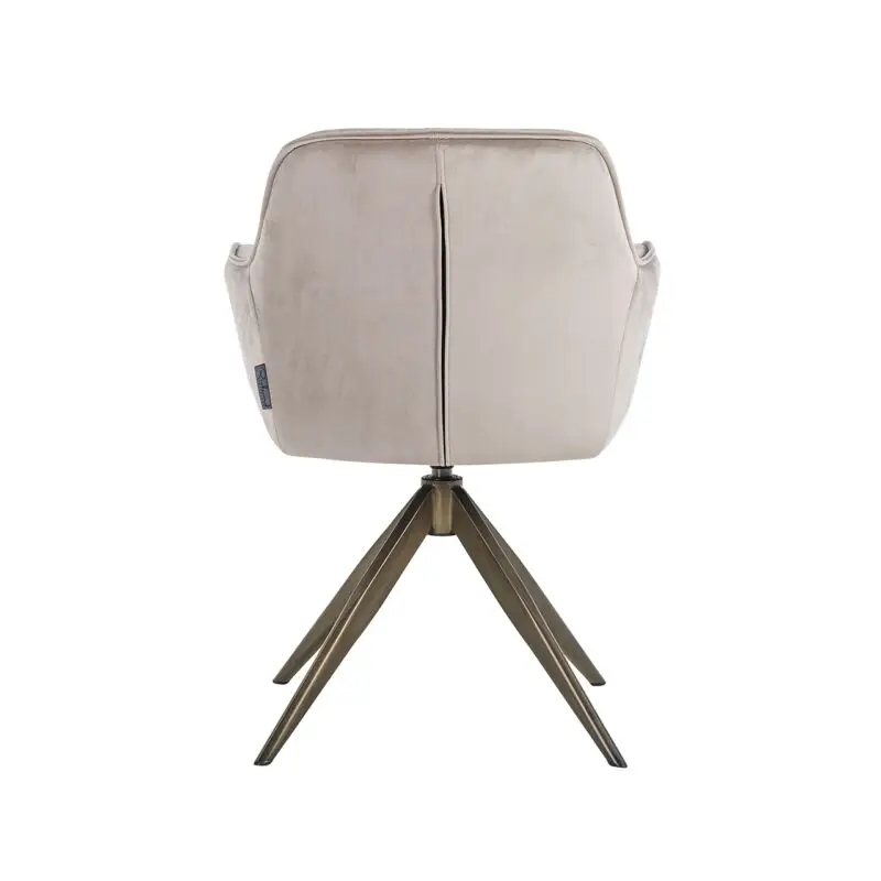 - Draaistoel Aline khaki velvet fire retardant (FR-Quartz 903 Khaki)