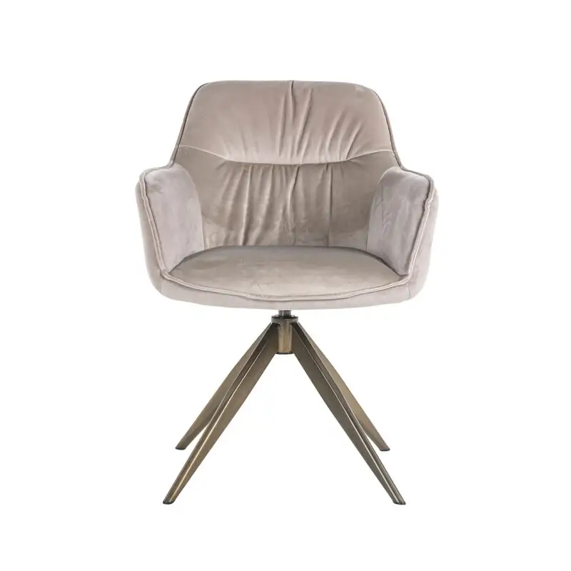 - Draaistoel Aline khaki velvet fire retardant (FR-Quartz 903 Khaki)
