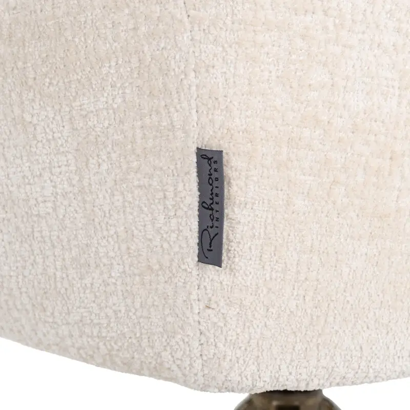 - Draaistoel Aline white chenille fire retardant (FR-Bergen 900 white chenille)
