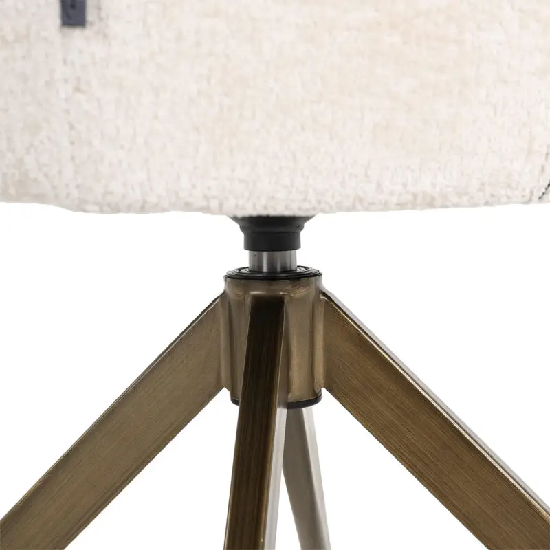 - Draaistoel Aline white chenille fire retardant (FR-Bergen 900 white chenille)