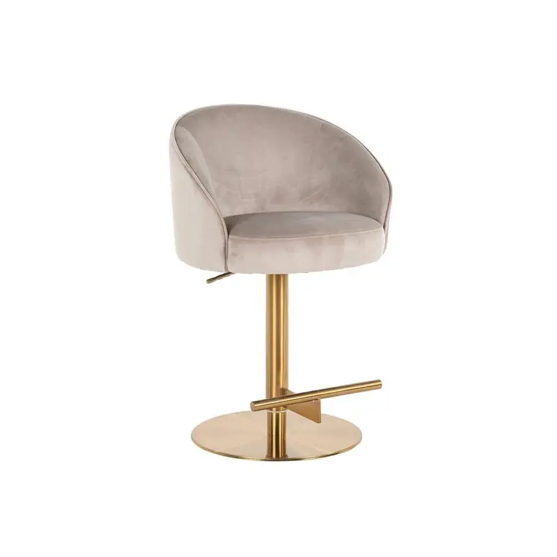 - Bar/counter stoel Zabi draaibaar khaki velvet (Quartz Khaki 903)