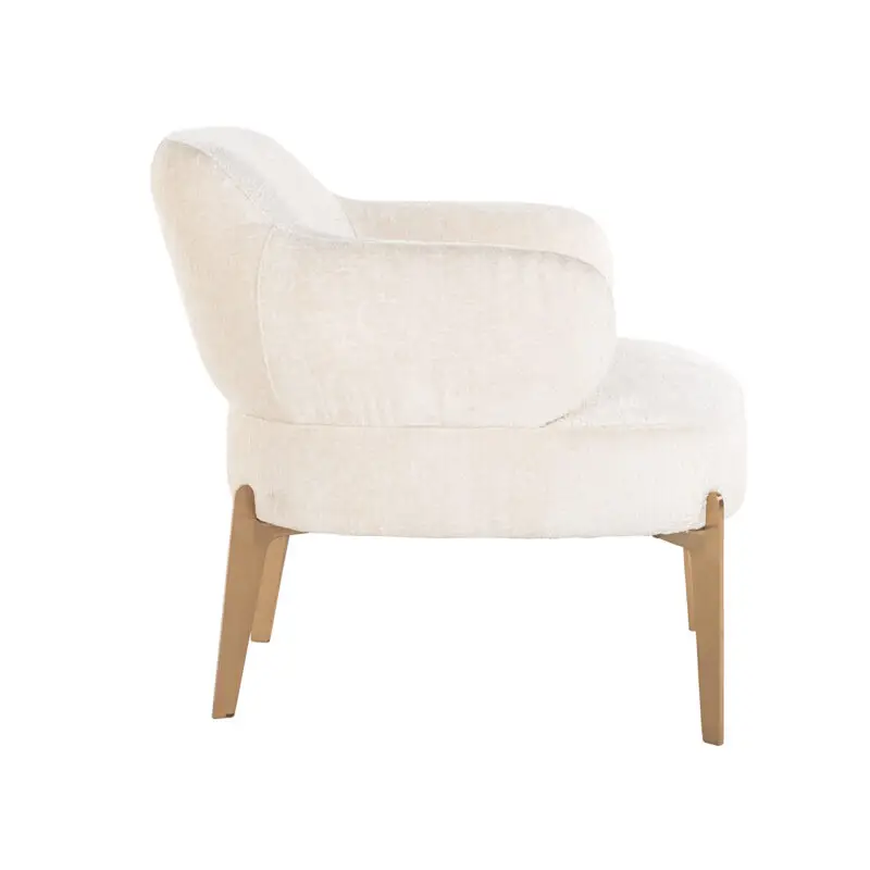 - Fauteuil Venus white chenille (Bergen 900 white chenille)