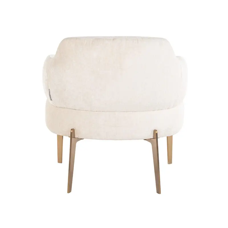 - Fauteuil Venus white chenille (Bergen 900 white chenille)