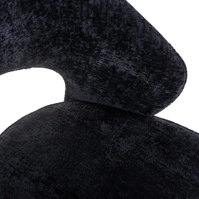- Stoel Savoy black chenille (Bergen 809 black chenille)