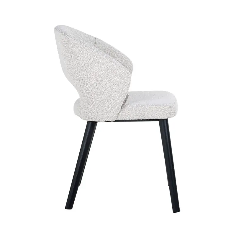 - Stoel Savoy white bouclé (Copenhagen 900 Bouclé White)
