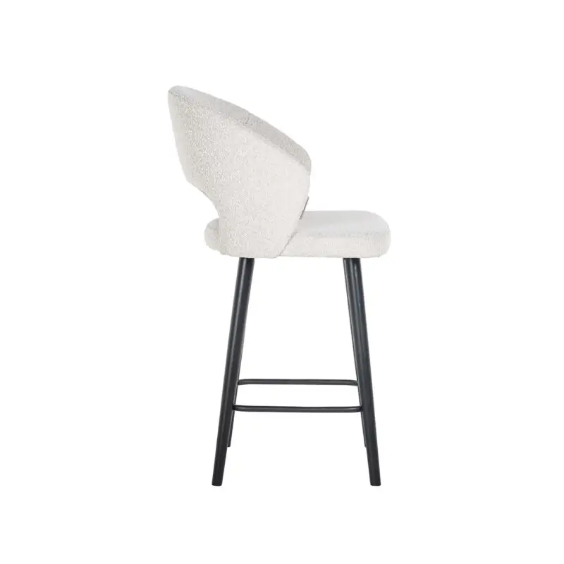 - Counterstoel Savoy white bouclé (Copenhagen 900 Bouclé White)