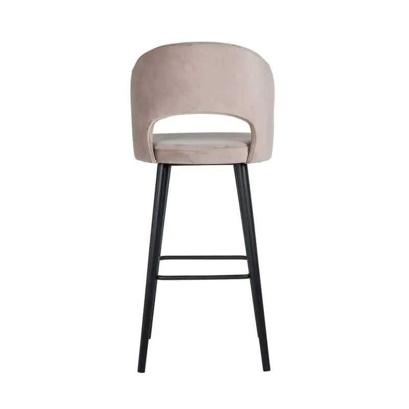 - Barstoel Savoy khaki velvet (Quartz Khaki 903)