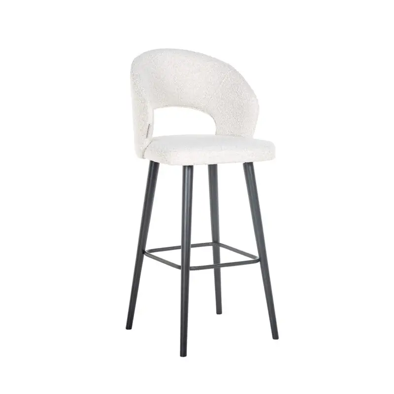 - Barstoel Savoy white bouclé (Copenhagen 900 Bouclé White)
