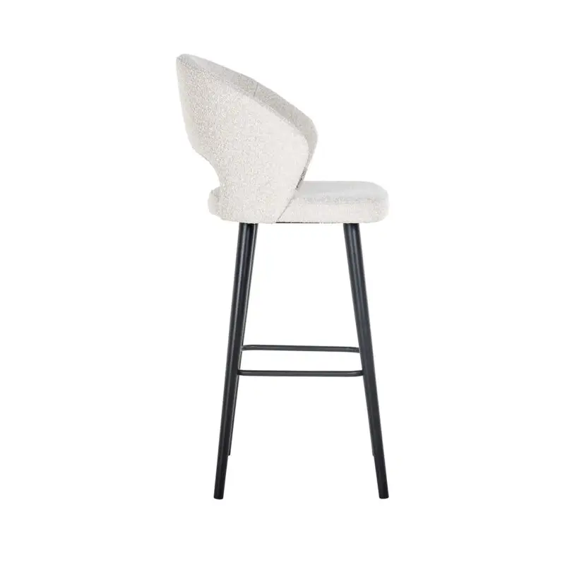 - Barstoel Savoy white bouclé (Copenhagen 900 Bouclé White)