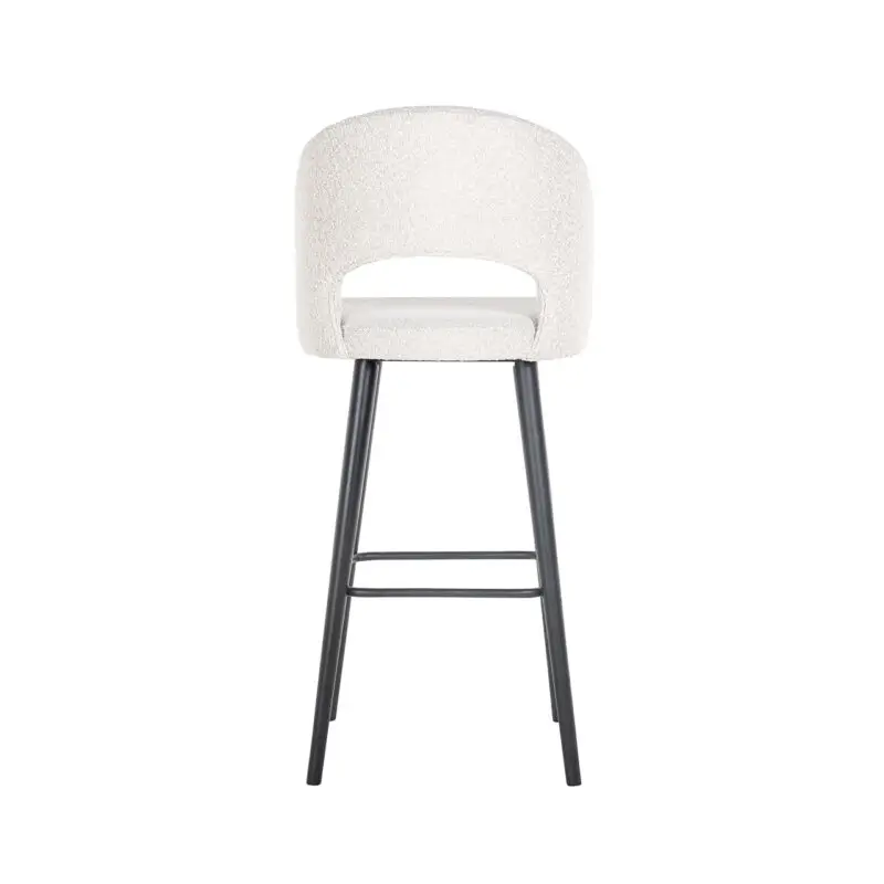 - Barstoel Savoy white bouclé (Copenhagen 900 Bouclé White)