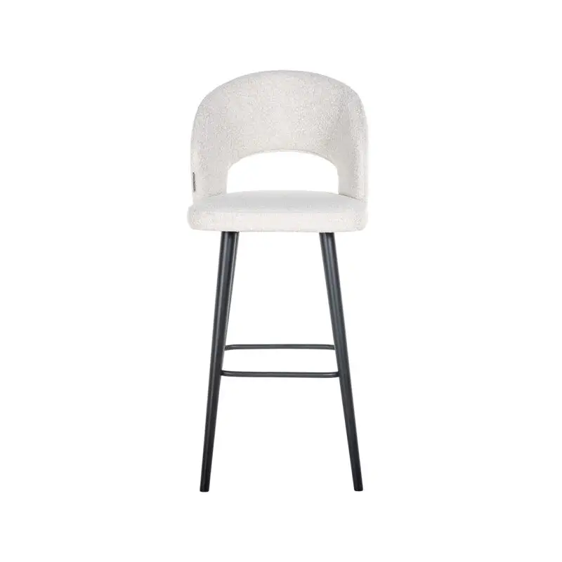 - Barstoel Savoy white bouclé (Copenhagen 900 Bouclé White)