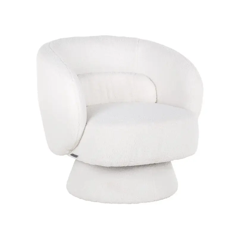 - Draaifauteuil Senna white furry (Himalaya 900 white furry)